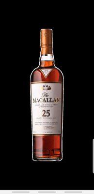 Macallan 25yrs also available