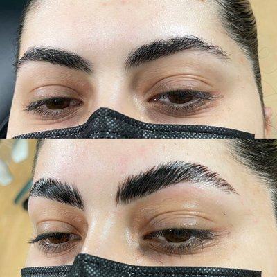 Brow lamination