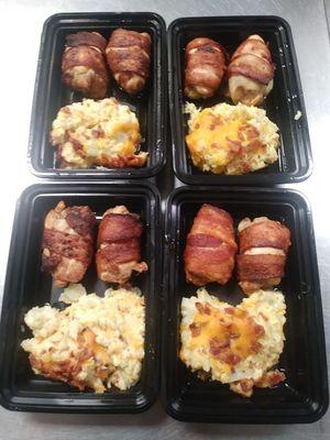 Bacon Wrapped Chicken Thighs