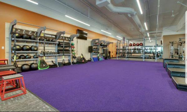 Our purple turf area for Functional Training and Team Workout sessions!