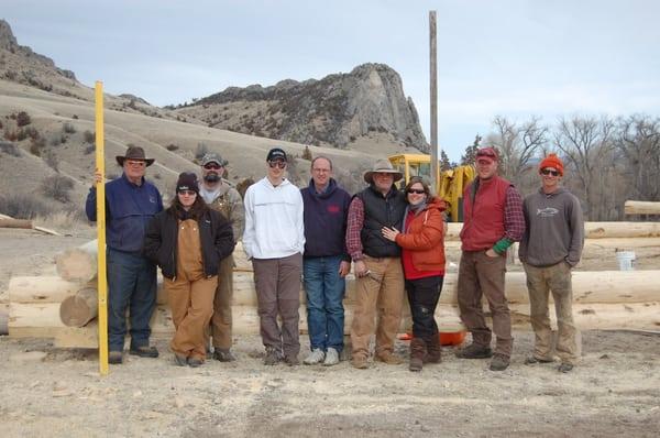 Log Building Class at Montana School of Log Building