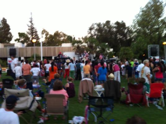 Concert in the park. Answer to Classic Rock was great!