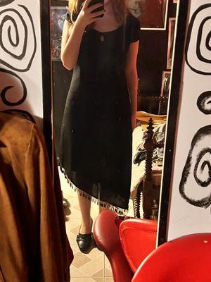 Dress (25) and shoes (20) that I purchased.