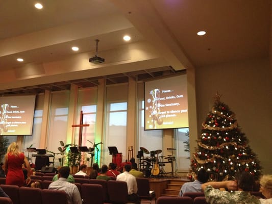 Christmas Eve service.