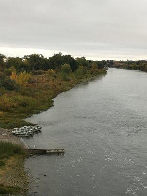 Fall day over looking the afterbay