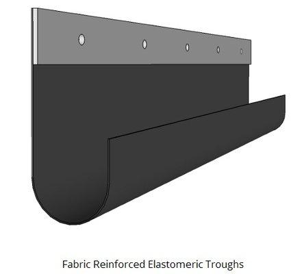 Fabric Reinforced Elastomeric Draining Troughs for Bridges