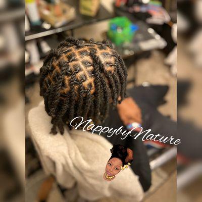 Locs- Two Strand Twist. Nappy by Nature