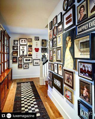 One of our most favorite gallery walls we've ever framed