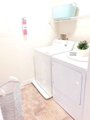 Spacious laundry room