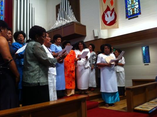 Fijian Choir singing at Montgomery Campus