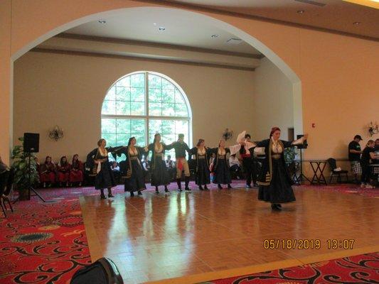 Williamsburg Greek Festival 2019: One of several troupes performing syrtakis