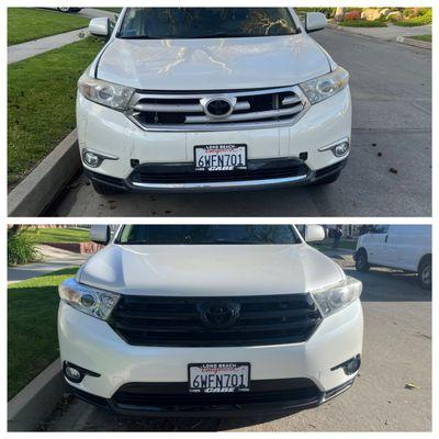 Before and after 2012 Highlander