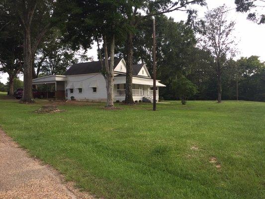 Home renovated to open all inside for a great look and feel.  100 people inside.  4 acres outside for more with plenty parking.