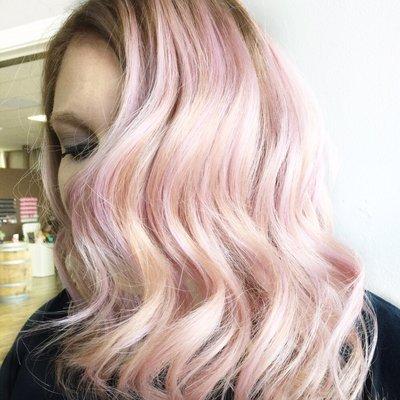 Balayage Session + Pink/Cut