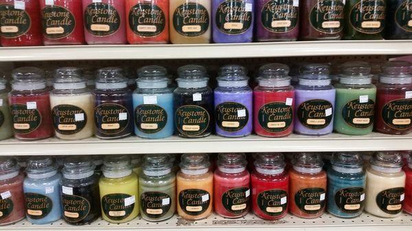 Keystone Candles: Jars, Votives & Wax Tarts. Seasonal Scents