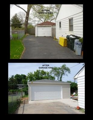 Before Garage King And After