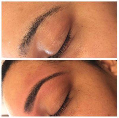 We specialize in defining eyebrows without changing the natural shape.