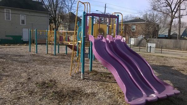 nice slide and climbing area