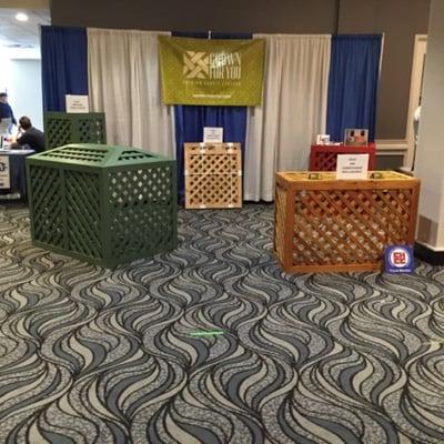 This was at the Mass. PHCC Trade show. We have our propane and AC Enclosures on display...