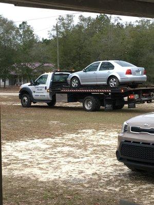 Cobbs Towing has been great and they were on time. They towed my car and took special care when loading it up. friendly fair service. 5