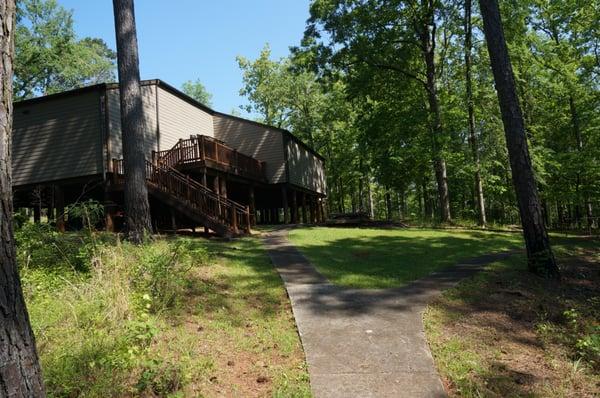 Back side of visitor center