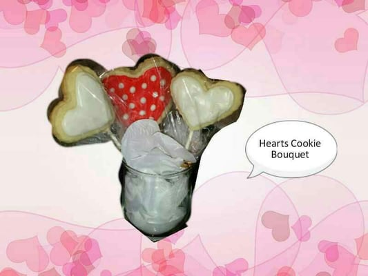 Heart Cookie Bouquet