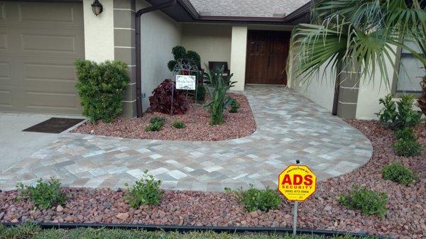 New Paver walkway to replace 1980;s 3 ft concrete path