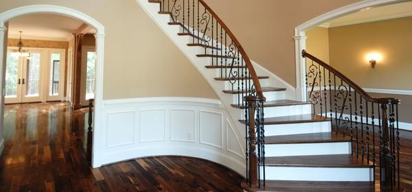 Walnut Flooring and Stairs