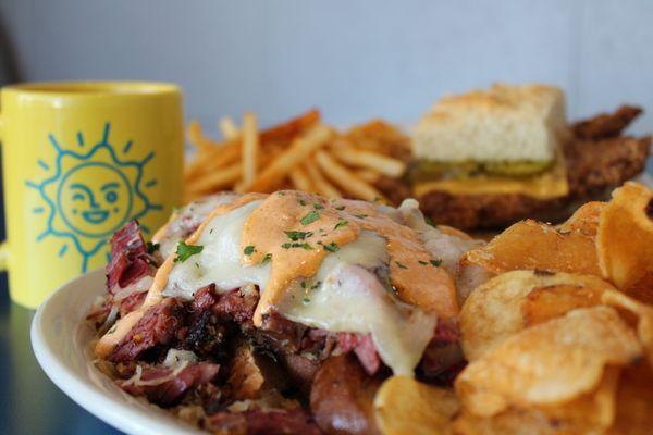 Sunnyside Diner Corned Beef Reuben