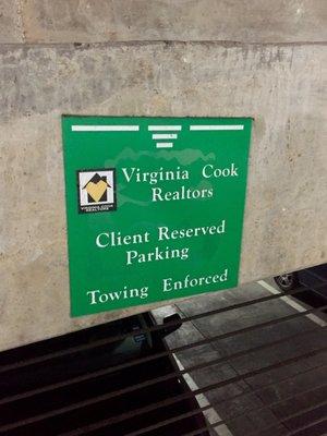 Visitor Parking in underground garage