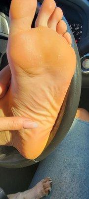 My foot after a padicure