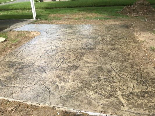 stamped concrete patio