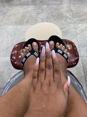 Perfect a 5 stars nail salon great Service amazing nails tech and best Pedicure in the city wonderful service overall