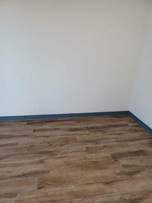 New floors in an office at 1120 S. Walton Blvd. Bentonville AR 72712