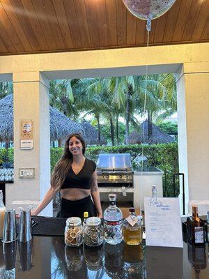 Our bartender Karly