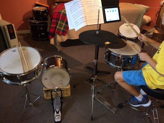 Drum lessons at Kaleidoscope!