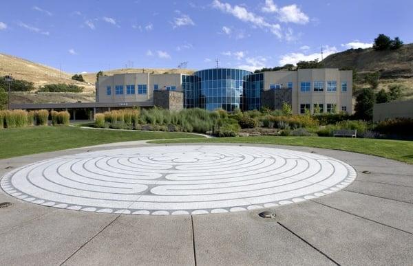 The labyrinth is a tool for walking reflection, relaxation and prayer.