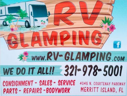 Rv repair and consignment Rv sales or just stop by and visit us and our retail store. We promote stress free RVing.