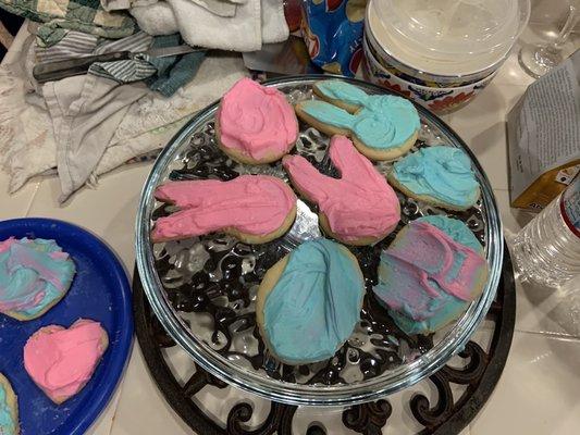 Easter cookies made by the Yum Yum Shop