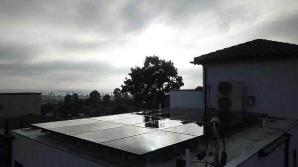 Great job on flat mount solar