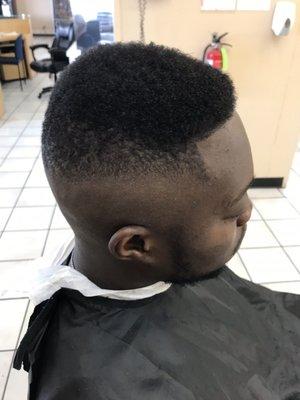 Bald mid fade