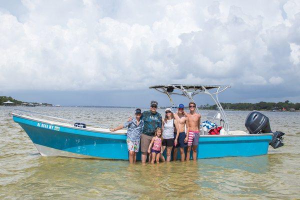 Private family dolphin cruise in Orange Beach, Alabama