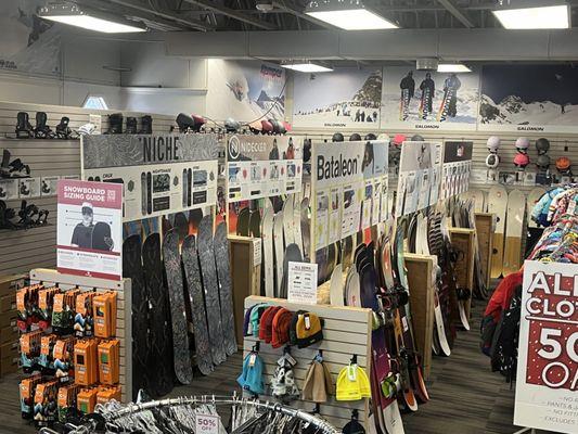 Demo Snowboard section