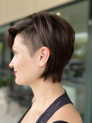 Woman haircut