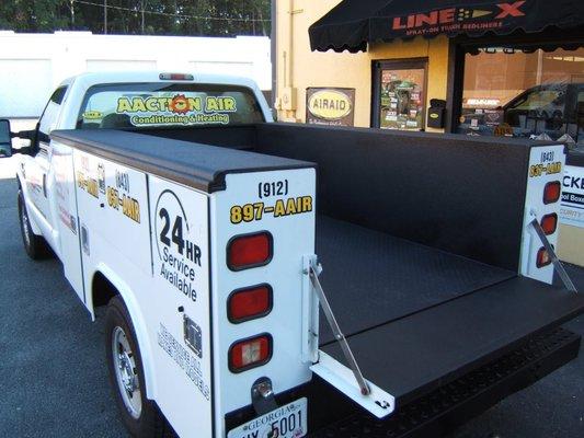 LINE-X on a Service Body Truck