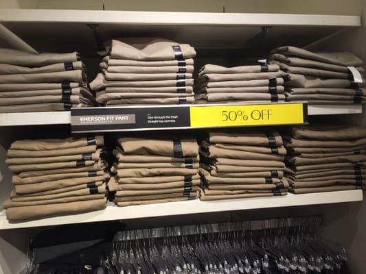 50% off on pants