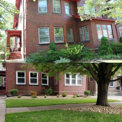 Before and after .. Amazing job ..Thank you BOSS Landscaping for transforming the front of our home.