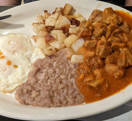 Their version of Huevos Rancheros, different than what we were expecting but it was absolutely delicious!