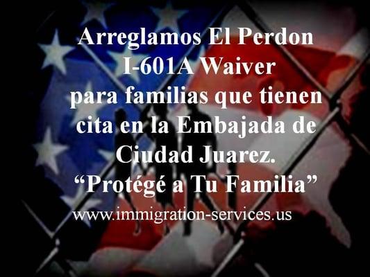 Unidad family waiver services I-601 I-601A