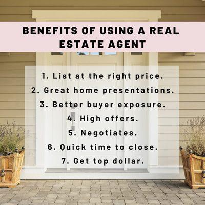 Benefits of Using a Real Estate Agent

 Veronica Goodrich @ The Goodrich Group - Keller Williams Success Realty